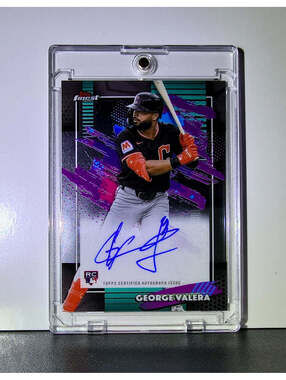 George Valera Rookie 2026 MLB Topps Finest #FA-VA Autograph Card Guardians